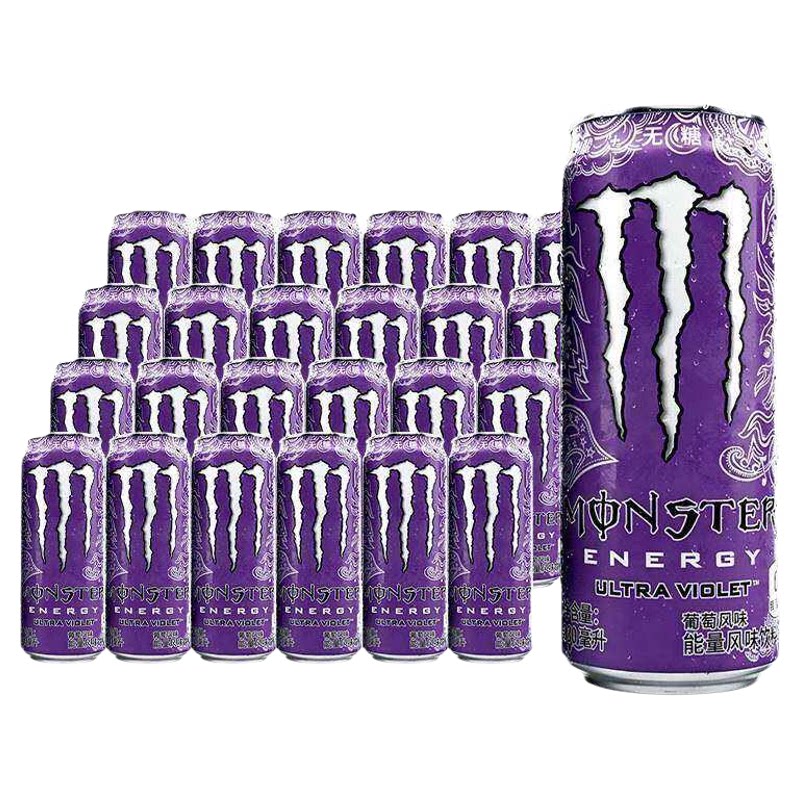 可口可乐魔爪能量饮料330ml*24罐紫魔爪葡萄味整箱多口味官方正品