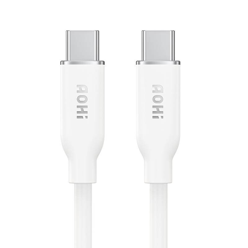 Aohi奥海140W亲柔硅胶数据线240W充电线双type-c口快充pd3.1闪充适用iPhone18苹果17pro手机华为小米电脑安卓