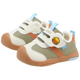 bduck小黄鸭童鞋男童秋冬运动鞋2025新款加绒宝宝棉鞋女童跑步鞋