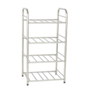 浴室不锈钢脸盆架卫生间厨房落地式收纳架子宝宝洗澡盆二层置物架