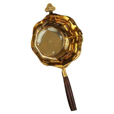 木柄不锈钢茶漏茶具配件茶隔加密茶滤泡茶茶叶过滤网器茶道茶滤器