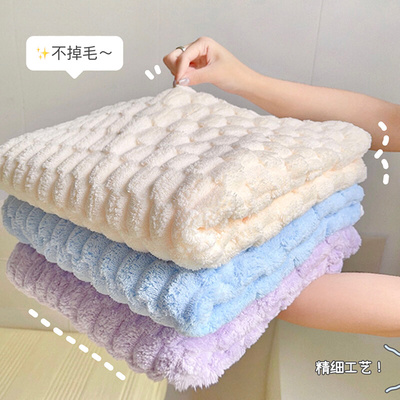 可穿可裹浴巾女毛巾干发帽三件套2023新款非全棉纯棉大人吸水浴裙