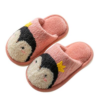 萌萌企鹅儿童棉拖鞋室内防滑保暖