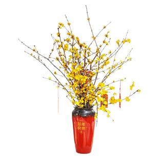 水培植物腊梅鲜花红梅干枝鲜切花卉盆栽室内客厅珍珠李樱花水养