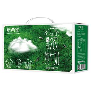 【工厂直发】新希望云致浓/匠心造200ml*10盒/箱早餐营养纯牛奶