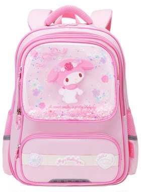 【三丽鸥正版】阳光8点小学生书包女美乐蒂库洛米HelloKitty背包
