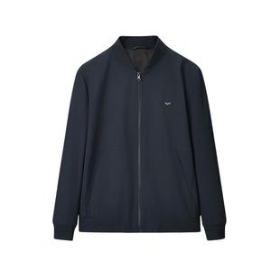 HLA/海澜之家轻商务cleanfit夹克26春季新三防科技棒球领外套男