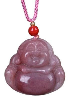 金丝玉大肚佛吊坠女款挂件玉佩