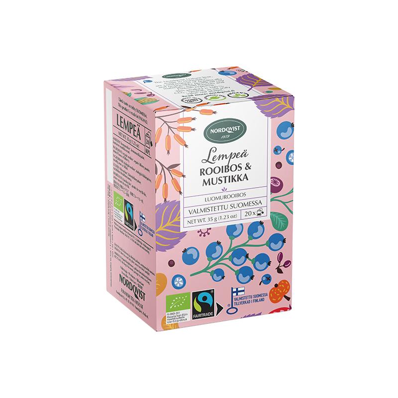 芬兰进口Nordqvist暖达芬有机越橘蓝莓护眼茶无咖啡因晚安助眠茶