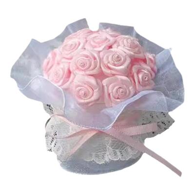 迷你公仔玩偶伴手礼物小花束丝带