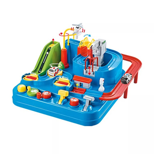 大号加厚儿童益智六一节玩具停车场汽车过关闯关大冒险停车场玩具