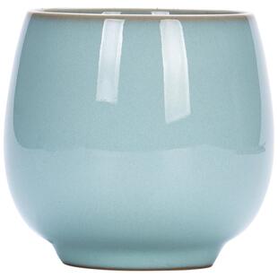 汝窑亮光釉主人杯大号个人专用茶杯汝瓷开片品茗茶碗复古汝州天青