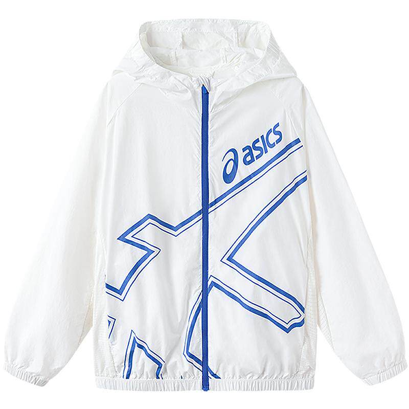 ASICS/亚瑟士童装夏季男童大logo印花轻薄透气UPF50+原纱防晒衣服