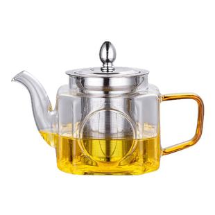 柏漫樱花加厚玻璃茶壶耐高温玻璃花茶壶高鹏硅泡茶壶茶水分离茶壶