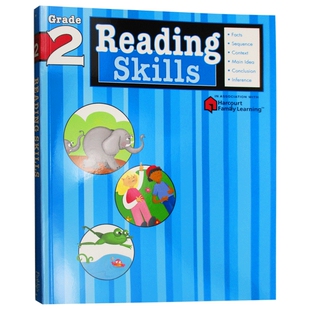 Flash Kids 小学英语阅读技巧二年级 Reading Skills Grade 2 英文原版  美国教材教辅练习册 Harcourt Family Learning 哈考特