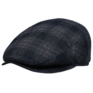 秋冬季中厚款帽子男士中年爸爸时尚鸭舌帽冬天老年人帽爷爷前进帽