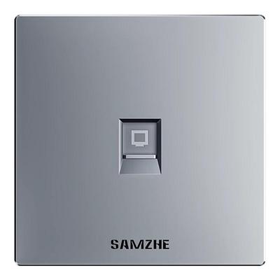 山泽双口网络面板86型超五类六类