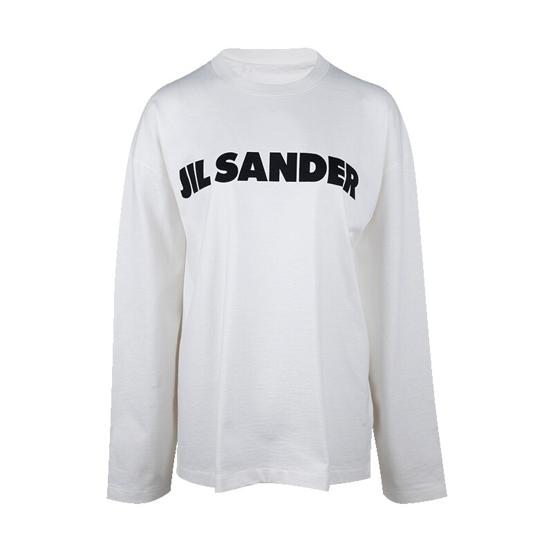 JilSander字母图案长袖T恤女士