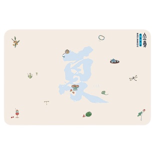 赵北双面毛毡春夏秋冬四季图案彩绘书法毛毡垫国风书画垫文房四宝书桌布置书画羊毛毡国画垫布毛笔书法专用垫