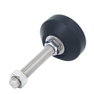 304重型调节脚杯m10橡胶防滑减震设备m12不锈钢可调固定地脚螺丝