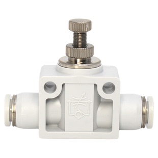 亚德客PSA气动8mm气管直通节流阀6mm管道式气体流量调速调节阀4mm