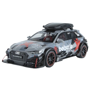 仿真1：24奥迪RS6改装版合金汽车模型瓦罐车大号儿童玩具车小汽车