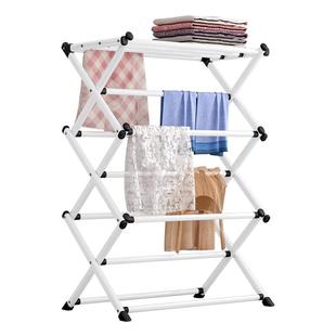 索尔诺衣帽架落地卧室挂衣架简易衣服架子家用晾晒架衣架毛巾架