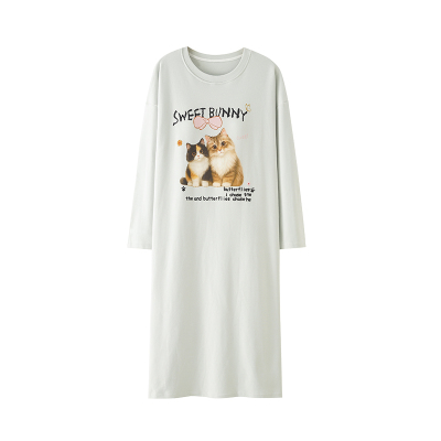 都市丽人纯棉睡裙女100%纯棉