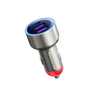 纽曼100W汽车载充电器超级快充点烟器转换插头PD全协议车充一拖三