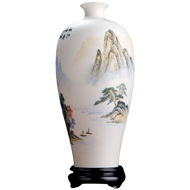 陈建瑞大师作品《秋江晚舟》