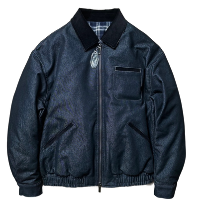 SKYROCKET丹宁拼接羽绒外套