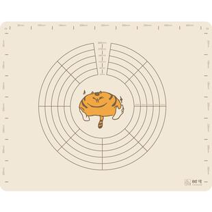 树可橘猫硅胶揉面垫加厚烘焙面板擀面食品级垫子和面粉垫胶垫案板