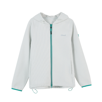 云上生活【云禾】华夫格肌理户外正肩连帽拉链外套2026春季上衣女