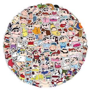 蜡笔小新防水贴纸可爱卡通装饰手账手机笔记本电脑桌面水杯防水贴