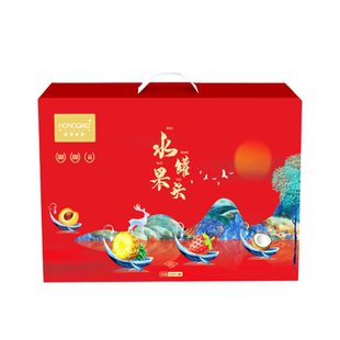 新年礼盒装新鲜水果砀山特产糖水黄桃罐头425g*6罐手提年货礼品装