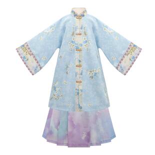 十三余童装[蓝莓派对]儿童国风马面裙套装秋季新款新中式汉服女童