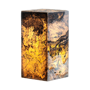 觅白岩语石灯奢石茶盘氛围台灯发光壶承天然岩摆件禅意茶室侘寂风