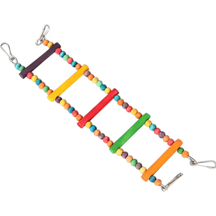 鸟玩具鹦鹉玩具用品天然玩具鸟笼配件云梯彩色小梯子秋千攀爬梯