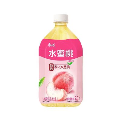 康师傅水蜜桃整箱大瓶1L*12瓶