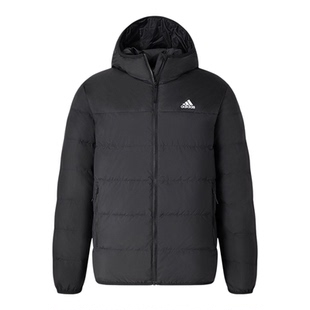 Adidas/阿迪达斯正品600蓬休闲保暖连帽鸭绒羽绒服男女秋冬JX1808