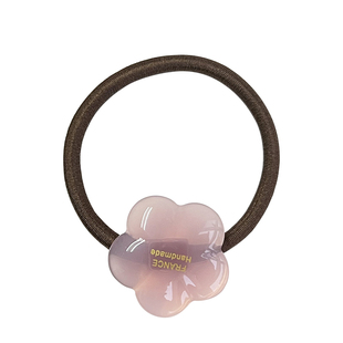 韩国进口france金标彩色小花朵发圈法式百搭马尾丸子头发绳皮筋女