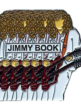 Jimmy Book齐柏林飞艇Led Zeppelin摇滚周边徽章胸针