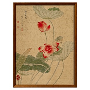 (蒲塘秋艳)卧室玄关复刻装饰画80x60cm