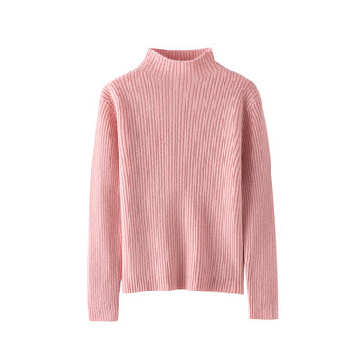 【100%纯羊毛】儿童纯色抽条毛衫