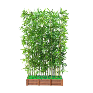 仿真竹子细水假竹子装饰室内户外隔断绿植物塑料挡墙阳台庭院造景