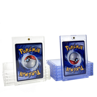 35PT磁吸卡砖宝可梦亚克力高透蓝光卡夹万智牌游戏王球星卡牌卡套