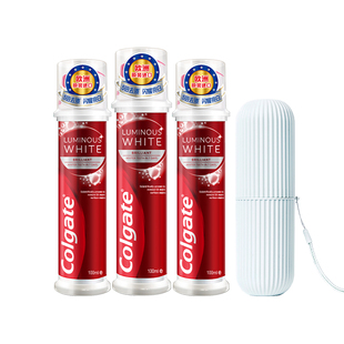 高露洁耀白去渍美白去黄牙膏直立式含氟清新口气成人男官方店正品