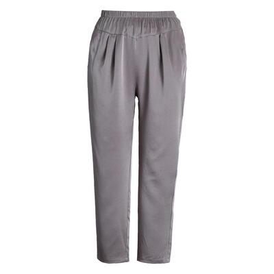 桑蚕丝妈妈裤子九分杭州重磅真丝