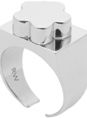 可爱又酷纯粹的银色小花，不撞款