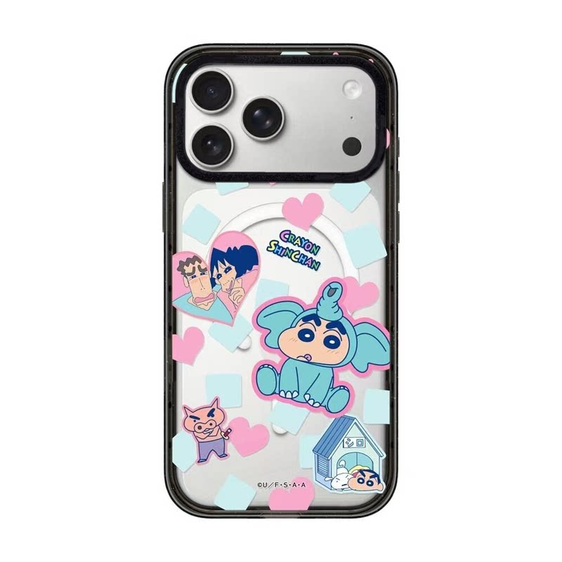 【韩国代购】新款小新小白装扮贴纸适用iphone18/17promx手机壳苹果16/15pro外壳苹果14/13磁吸Magsafe情侣18